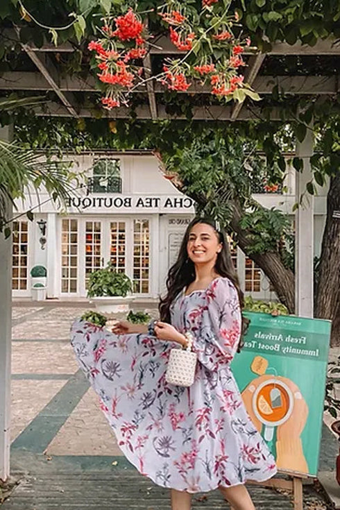 Haley Pastel Midi Dress